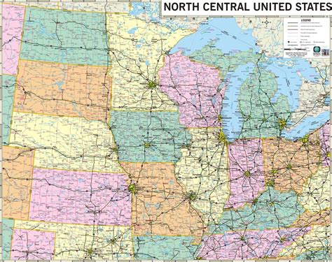 Themapstore North Central States North Central Midwest