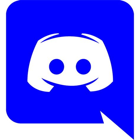 Blue Discord Icon Free Blue Site Logo Icons