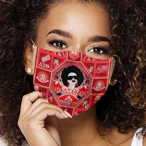 Delta Sigma Theta Sorority Incorporated Anti Dust Cotton Face Mask