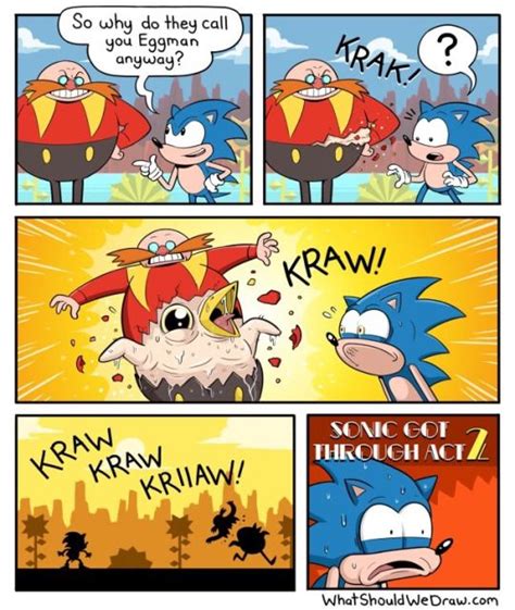 Think92 Sonic Funny Fun Comics Sonic
