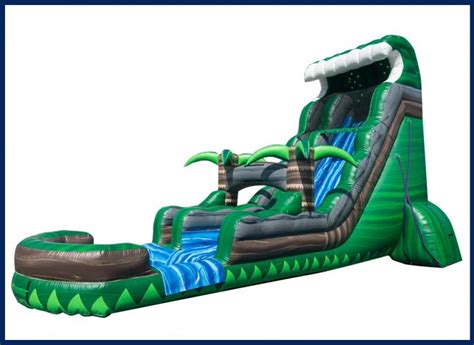 18 Ft Emerald Crush Tsunami Sl Water Slide 856 Bounce Party Rentals