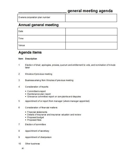 Download Meeting Agenda Template 43 Meeting Agenda Meeting Agenda