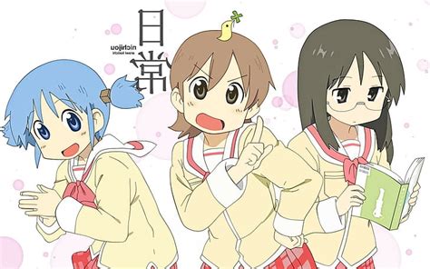 Online Crop Hd Wallpaper Nichijou Naganohara Mio Aioi Yuuko Mai Minakami Nano Shinonome