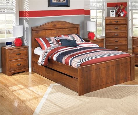 Eggree wood daybed with trundle bed twin bed frame modern bedding set bedroom furniture. Barchan B228 Full Size Panel Bed with Trundle | Ashley ...