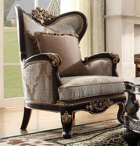 Hd 551 Homey Design Luxury Fabric Chair Usa Furniture Warehouse