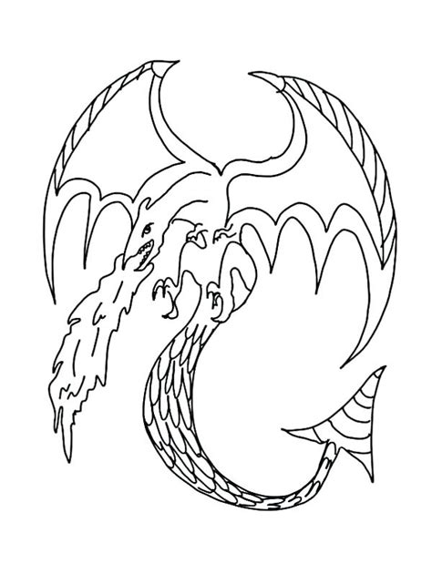 Monster invasion attack scene with funny dragon setting shops ablaze helicopter and running people flat vector illustration. Wings Of Fire Dragon Coloring Pages at GetColorings.com ...