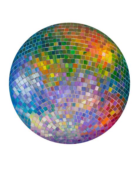 Color Wheel Disco Ball Print — Not Sorry Art Painting Inspiration Art