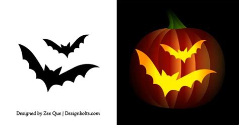 Free Simple And Easy Pumpkin Carving Stencils Patterns For Kids 2014