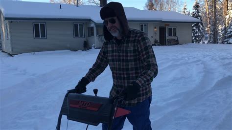 Snow Blowing The Driveway Youtube