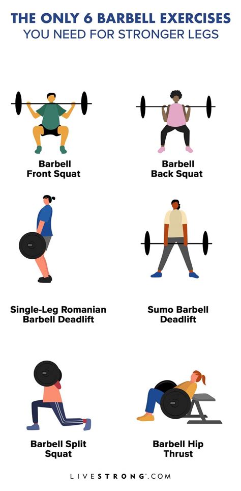 The Only 6 Barbell Exercises You Need For Stronger Legs Livestrong