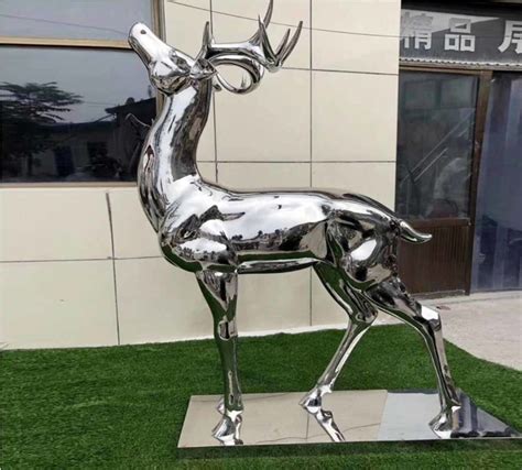Durable Stainless Steel Garden Metal Animal Sculptures Outdoor With