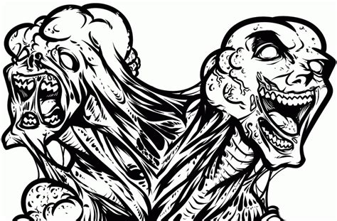 Zombie Printable Coloring Pages - Coloring Home