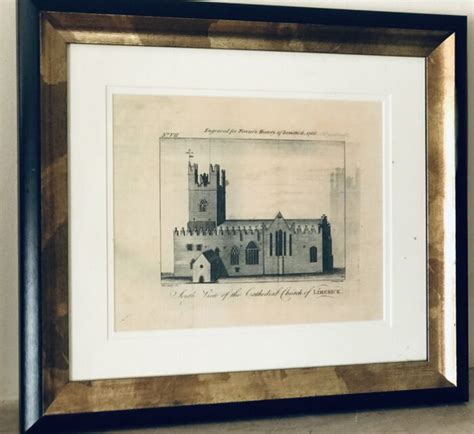 Ferrars History Of Limerick Antique Print St Marys Cathedral The