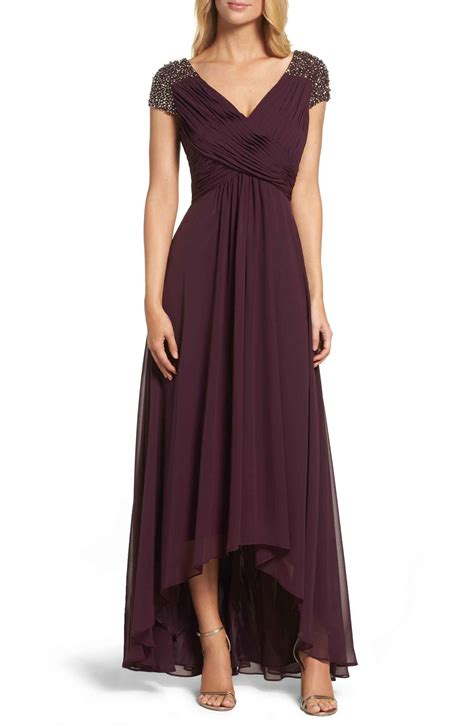 Eliza J Embellished Pleated Chiffon Gown Nordstrom Evening Gowns