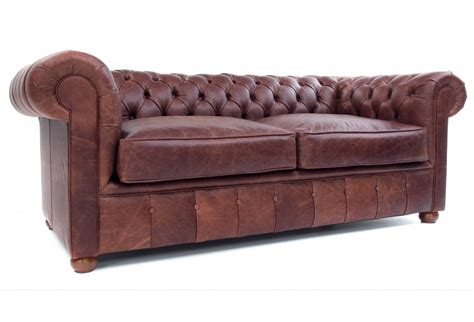 Chester Hobnail Leather Seat Chesterfield Sofa Bed From Old Boot