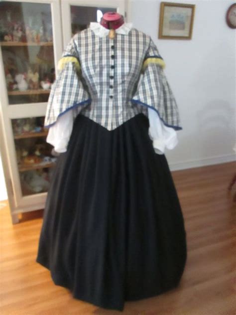 Civil War Women Dress 1860 1865 Women Clothing Size 12 Etsy Womens