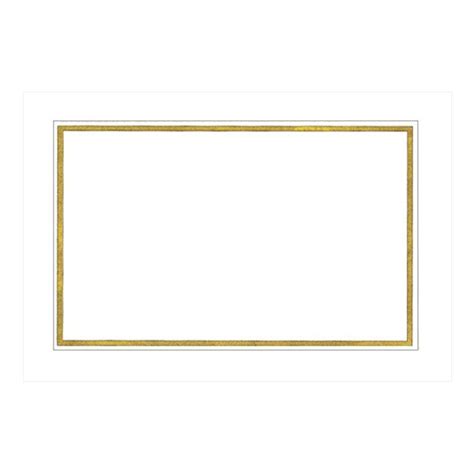 Caspari White With Gold Border Place Cards Hive Home T And Garden