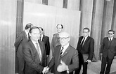 Berlin: - Áußenminister Oskar Fischer empfängt Wolfgang Schäuble - bei E