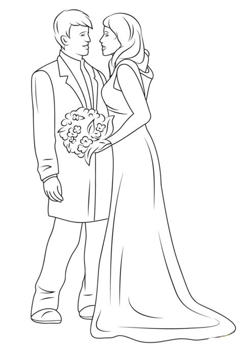 Top 166 Dibujos De Novios De Boda Para Colorear Miportaltecmilenio