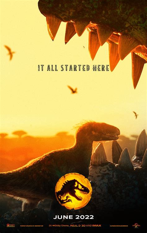 Jurassic World Dominion Poster Hd 2022 By Andrewvm On Deviantart Jurassic World Jurassic Park