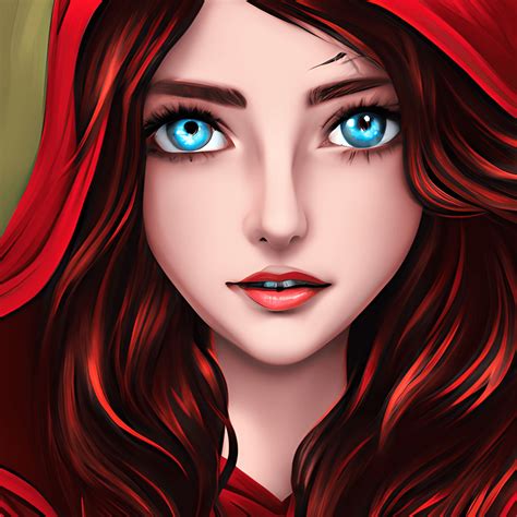 Red Riding Hood Gothic Fantasy Art · Creative Fabrica
