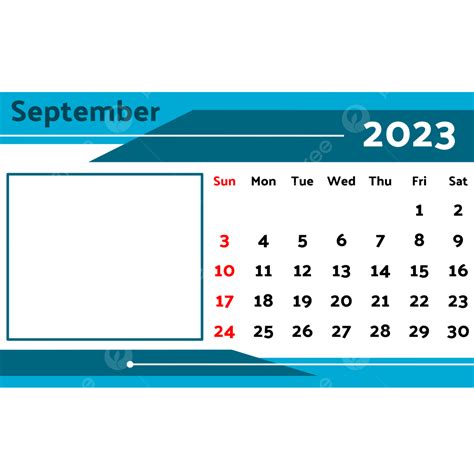 2023 Calendar September With Note 2023 Calendar Calendar September