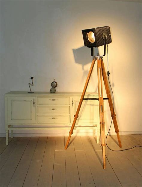 Buy Theatre Reflector Hand Made Tripod Lamp Online In India Etsy Tripod Lamp Lamp Unique