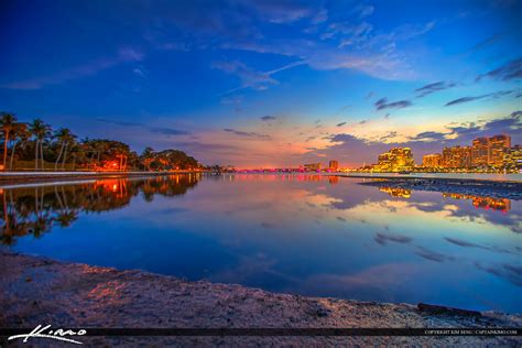 West Palm Beach Night City Skyline Hdr Photography By Captain Kimo