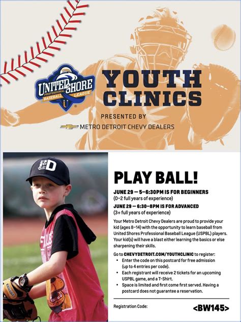 Uspbl Youth Baseball Clinics Moran Chevrolet