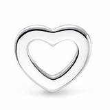 Sterling Silver Open Heart Earrings Pictures