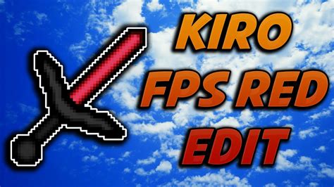 Minecraft Pvp Texture Pack Kiro Fps Red Edit Resource Pack No Lag