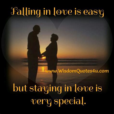 Falling In Love Is Easy Wisdom Quotes