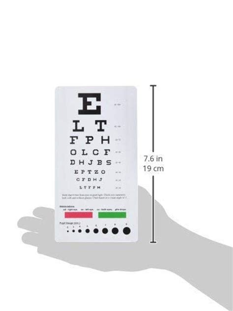 Emi Snellen Pocket Eye Chart