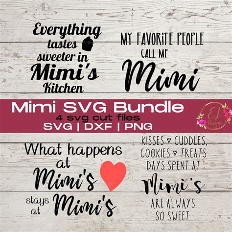 Mimi Svg Bundle T For Mimi Grandparents Day T Etsy