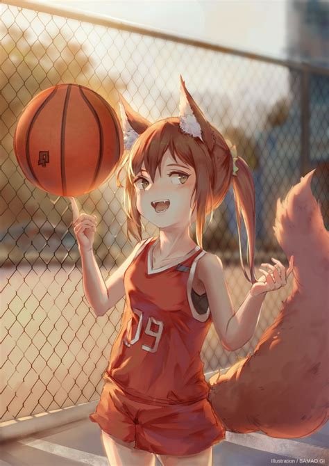 The Big Imageboard Tbib 1girl Absurdres Animal Ears Basketball