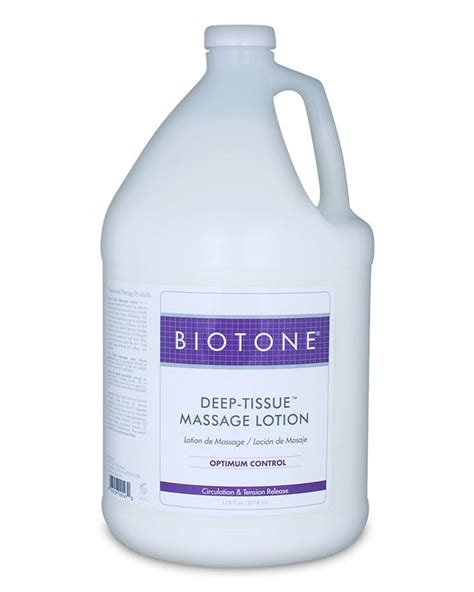 Biotone Deep Tissue Massage Lotion Unscented 1 Gallon Spasupply