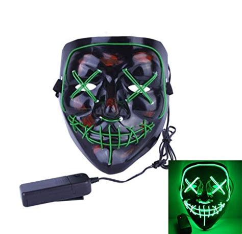 Lumiere Halloween Scary Light Up Led Purge Mask For Festival Party