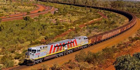 El tren de Pilbara el tren más grande y largo del mundo vagones