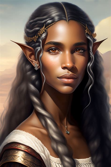 Lexica Highly Detailed Portrait Of A Young Elf Medevial Girl With A