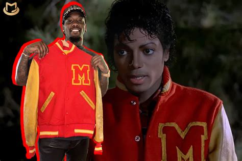 Offset Happy To Hold Michael Jacksons Thriller Letterman Jacket Mjvibe