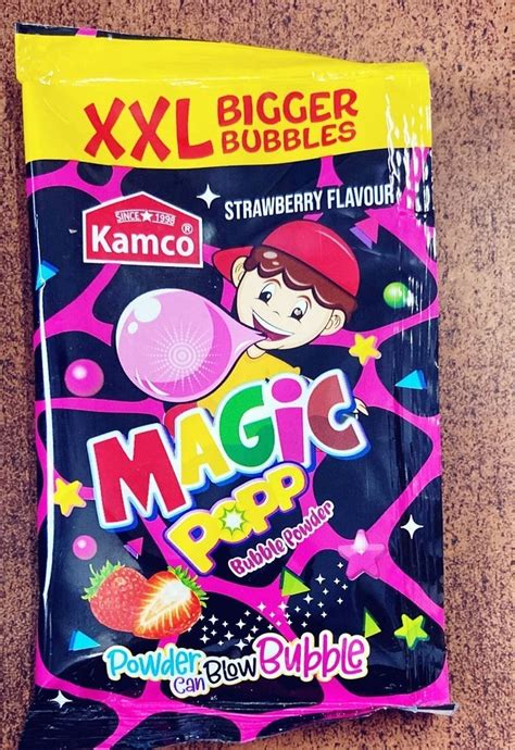 Kamco Magic Popp Xxl Bigger Strawberry Bubbles Packaging Type Packet