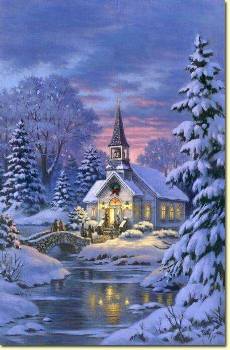 Christmas Scenery Winter Scenery Christmas Pictures Christmas Art