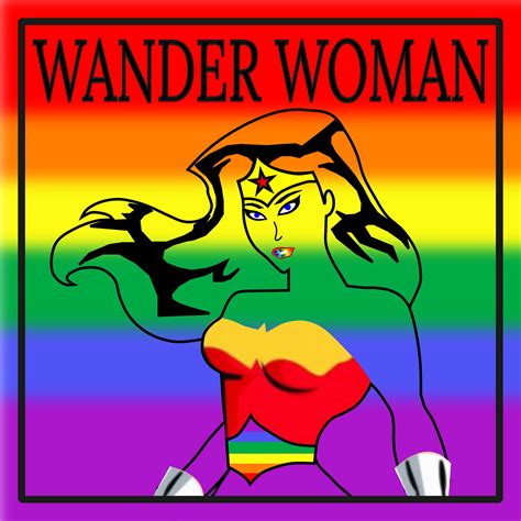 Buy Wander Woman Lgbt Rainbow Gay Pride Bumper Sticker Lgbtqia