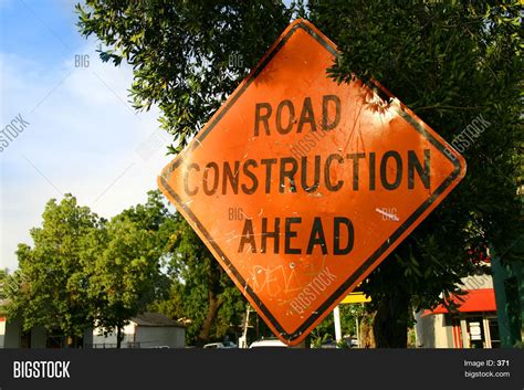 Road Construction Sign Image And Photo Free Trial Bigstock