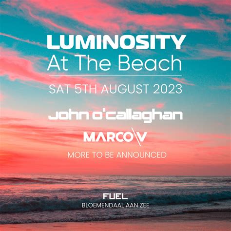 Luminosity Beach Festival 2023 Luminosity Events