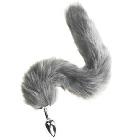 False Fox Tail With Metal Anal Butt Plug Cosplay Romance Game Funny Toy