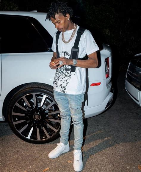 Sneakers Nike Air White Worn By Lil Baby On The Account Instagram Of