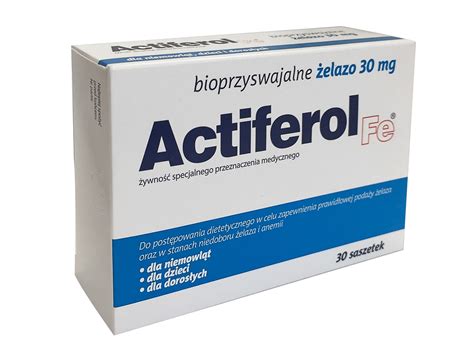 Actiferol Fe 30 Mg X 30 Sasz Sanfarma