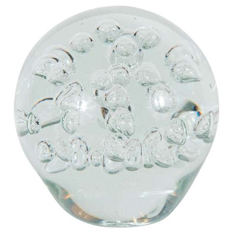 Large Hand Blown Murano Glass Sphere With Controlled Release Air