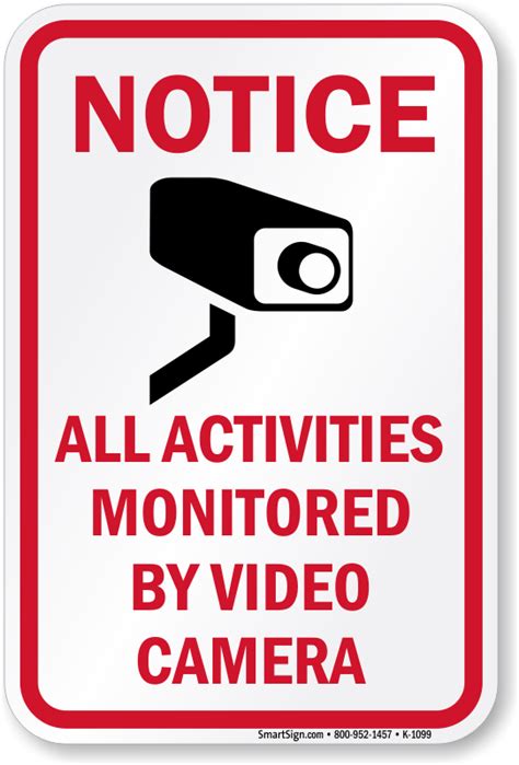 Printable Security Camera Signs Printable World Holiday